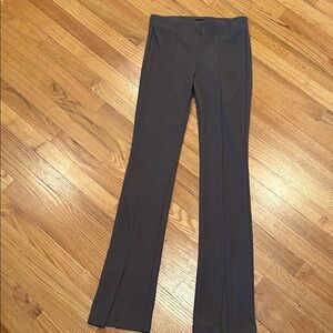 ZARA pull on flared pants with slits at bottom of each leg